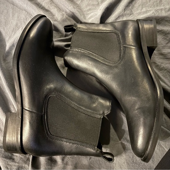Thursday Boot Co Size 10 Duchess Chelsea Black Leather Pull On Boots EUC - Picture 5 of 12